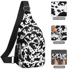 Tuwubi Crossbody Bags for Women, Sling Bag for Men, Small Hiking Backpack Anti Theft Lightweight for Outdoors Travel (L, Cow Pri