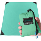 Odoland Pocket Blanket Picnic Blanket, 71 X 63 Sandproof Waterproof Outdoor Beach Blanket With Portable Bag, Foldable Lightweigh