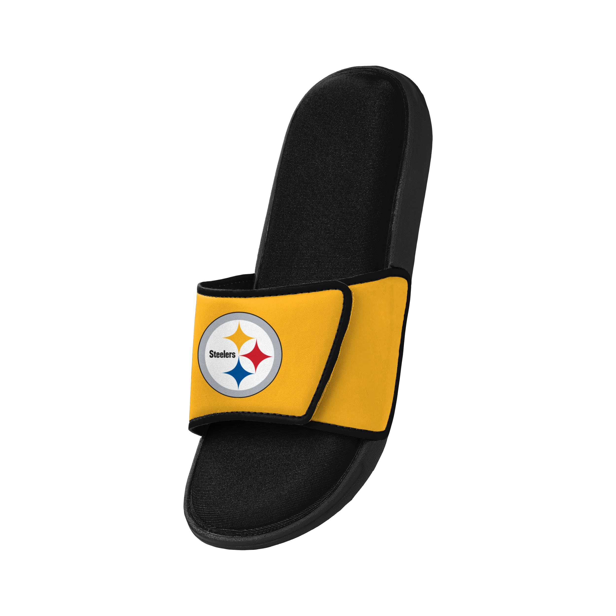 FOCO Pittsburgh Steelers NFL Mens Foam Sport Slide - L
