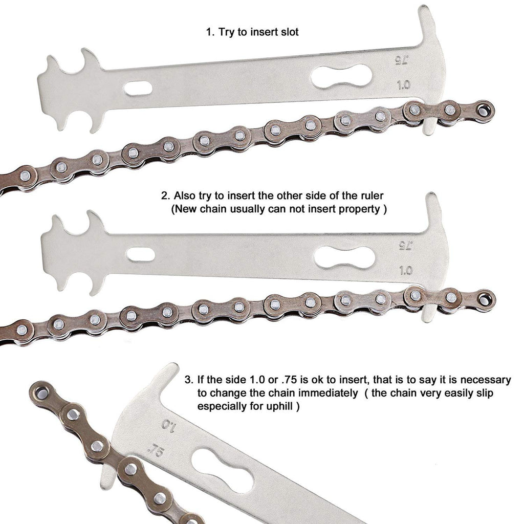 Qkurt Bike Tool Set(3Pcs) Bike Chain Tool Bike Link Plier Chain Checker Perfect Tool For Bike Repair