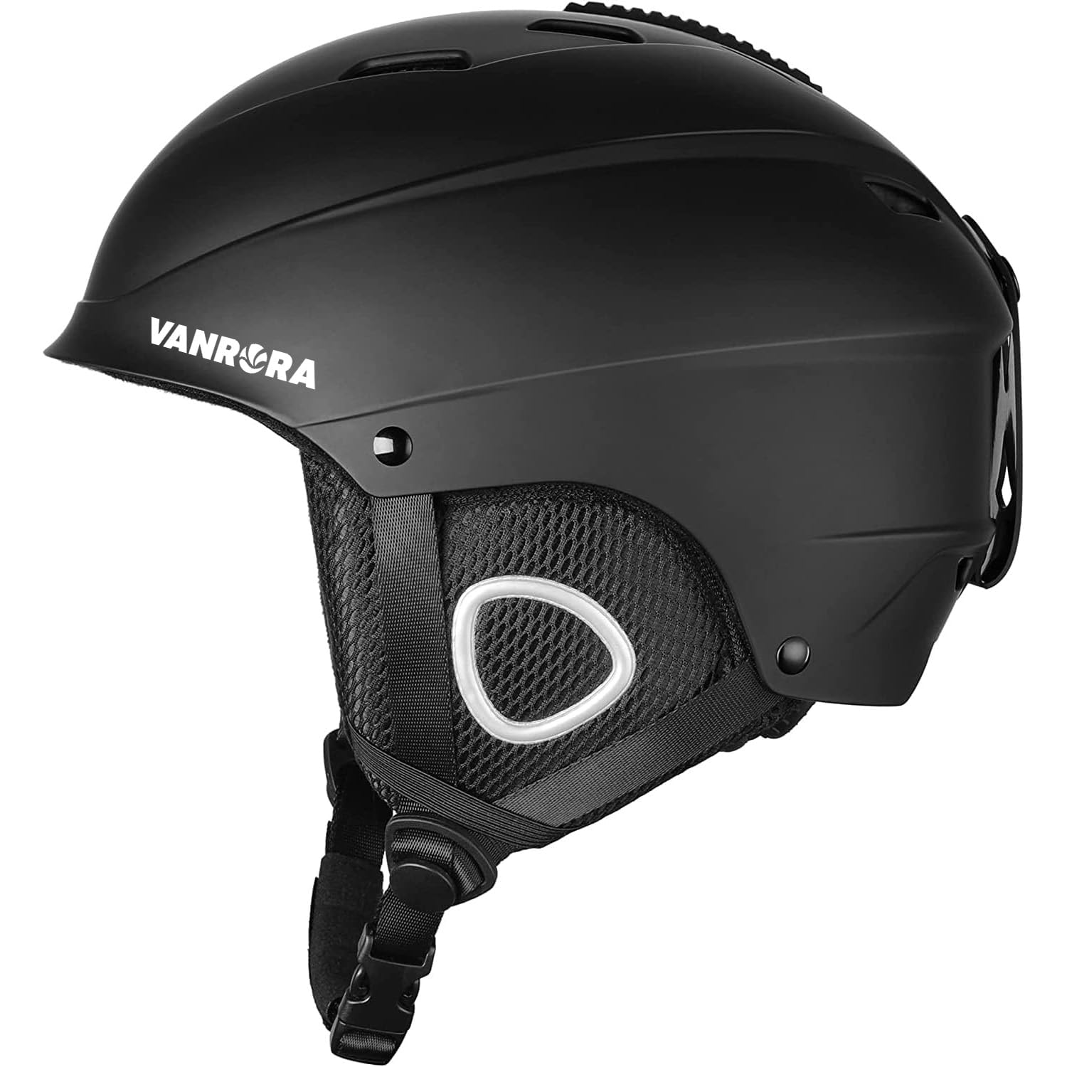 VANRORA Ski Helmet, Snowboard Helmet - Black, S