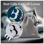 E Truee Golf Ball Marker Hat Clip With Birdie Ball Marker, Golf Accessories For Men And Women, Golf Gifts For Men And Women