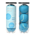 QF ENTHUSY Pink Tennis Balls, 3 Pack Colored Tennis, Suitable for Beginner, Training, Matches & Practice Sessions (SkyBlue)