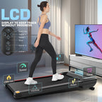 Funmily Walking Pad With Auto Incline, 4 In 1 Under Desk Treadmill For Home Office, 8 Levels Adjustable Slope Treadmill, 2.5Hp C