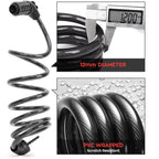 Seway Scooter Lock Cable For Xiaomi Mijia M365 Es Series, Bicycle Combination Locks Coiled Chain Lock Basic Self Coiling Core St