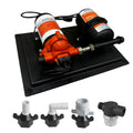 SEAFLO 33 Series Water Pump and Accumulator Tank System - 115V, 3.3 GPM, 45 PSI, 0.2-Gallon Tank | Reduces Cycling | For Marine,