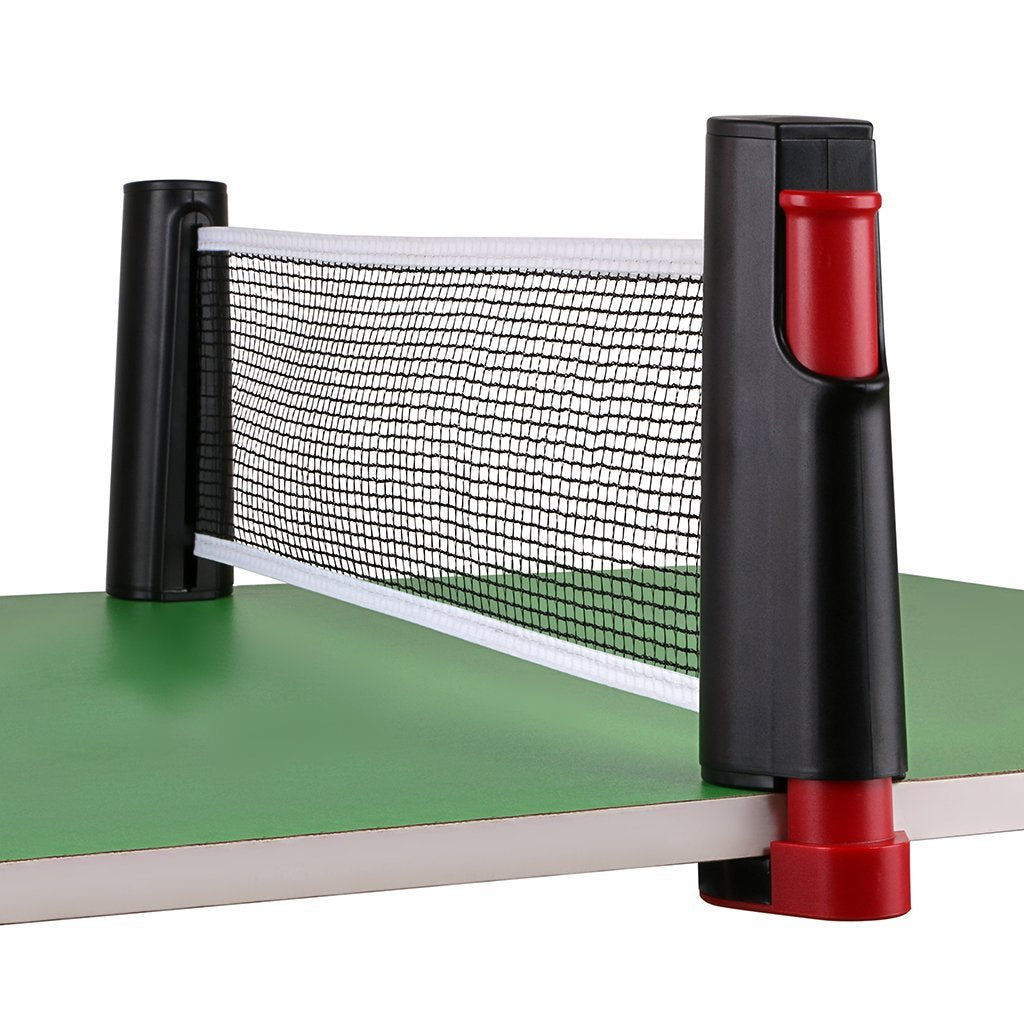 Hipiwe Retractable Table Tennis Net Replacement, Ping Pong Net And Post, 6 Feet(1.8M, Fits Tables Up To 2.0 Inch (5.0 Cm) (Black
