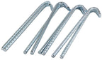 Pinnacle Mercantile 8 Pack Tent Stakes Heavy Duty Metal Galvanized Rebar Camping Sand Canopy Beach Sand Stake 12 Inches Long Rus