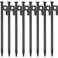 8 Pack Tent Stakes Heavy Duty Metal Tent Pegs For Camping Steel Tent Stakes 8 Inch Unbreakable And Inflexible