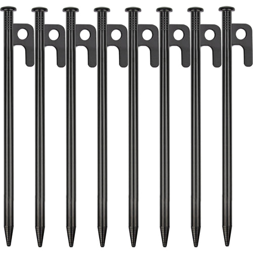 8 Pack Tent Stakes Heavy Duty Metal Tent Pegs For Camping Steel Tent Stakes 8 Inch Unbreakable And Inflexible