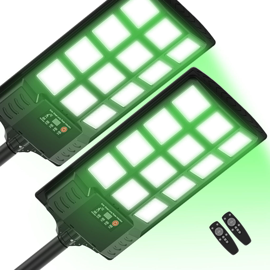 Hog Light For Night Hunting,18000Lm Powered Feeder Light(Green) Solar Lights For Hunting Hogs, Coyote, Varmint, Deer, Motion Act