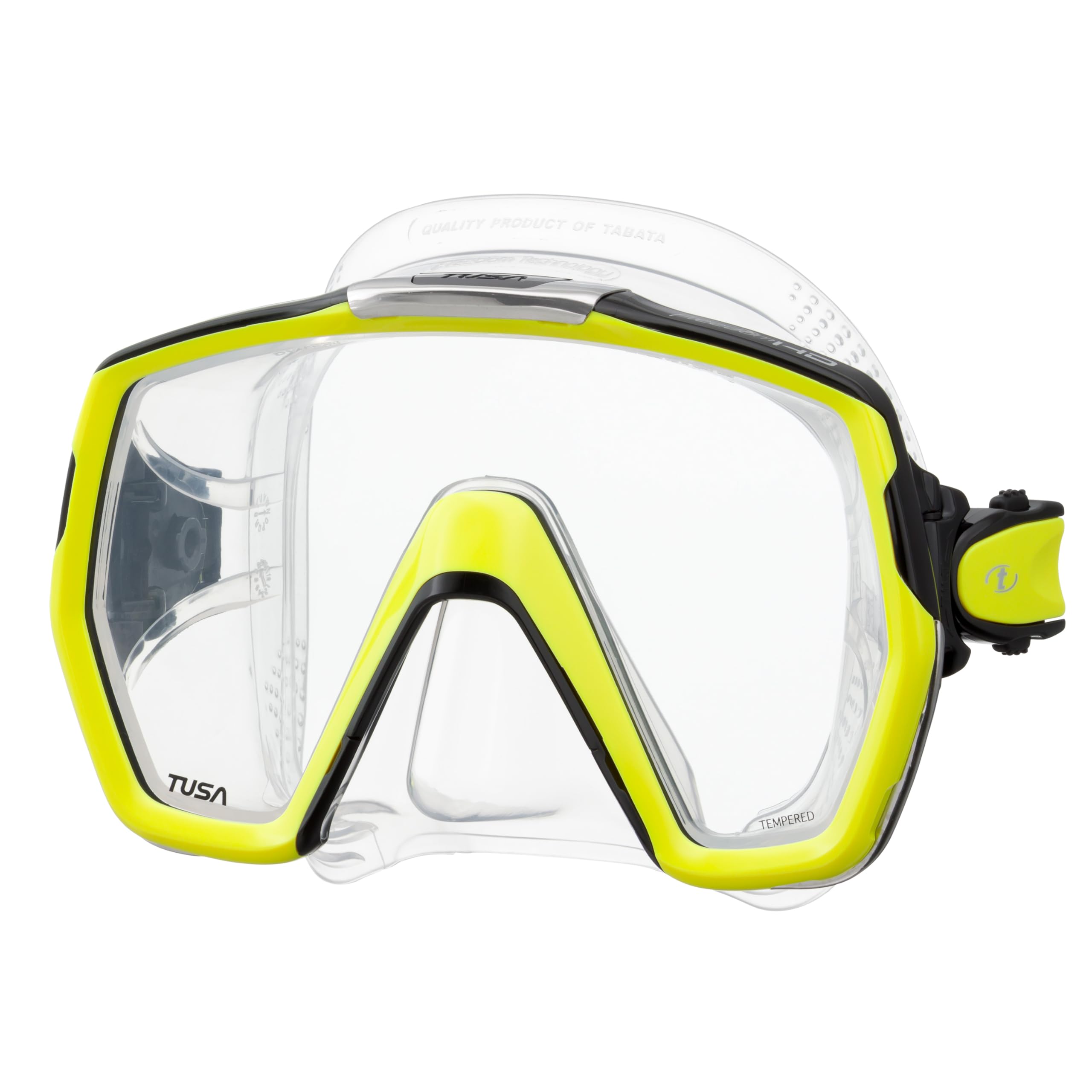 TUSA M-1001 Freedom HD Scuba Diving Mask, Flash Yellow