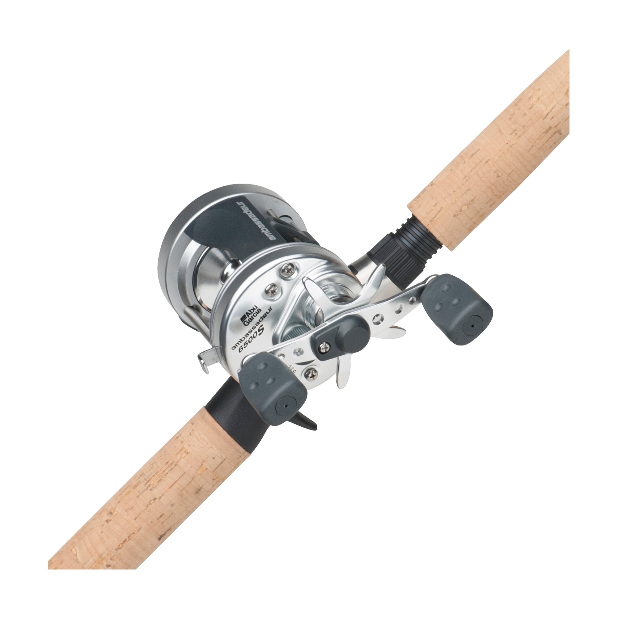 Abu Garcia 7 Ambassadeur S Fishing Rod And Reel Baitcast Combo, 1+1 Ball Bearings For Smooth Operation, 7 1-Piece Rod