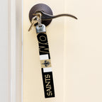 Rico Industries Nfl Football New Orleans Saints Standard Wrist Lanyard Key Chain, Cute Wristlet Strap Keychain Holder For Women