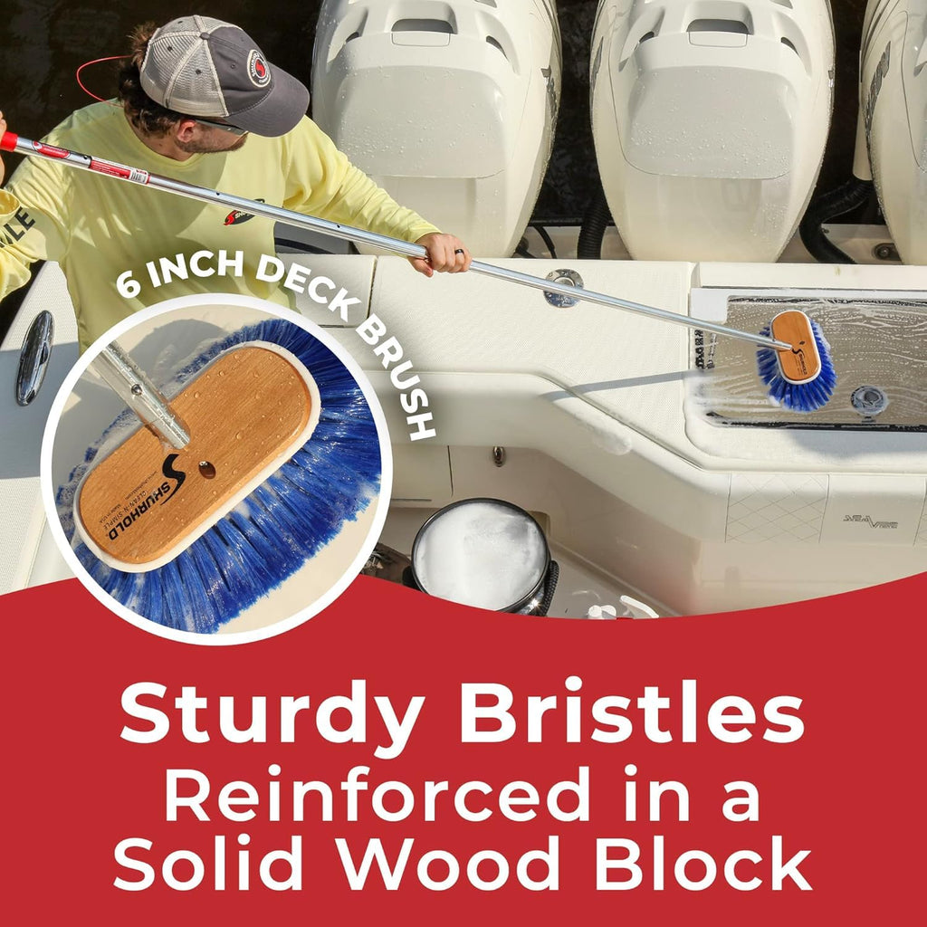 Shurhold 6 Nylon Extra Soft Bristles Deck Brush
