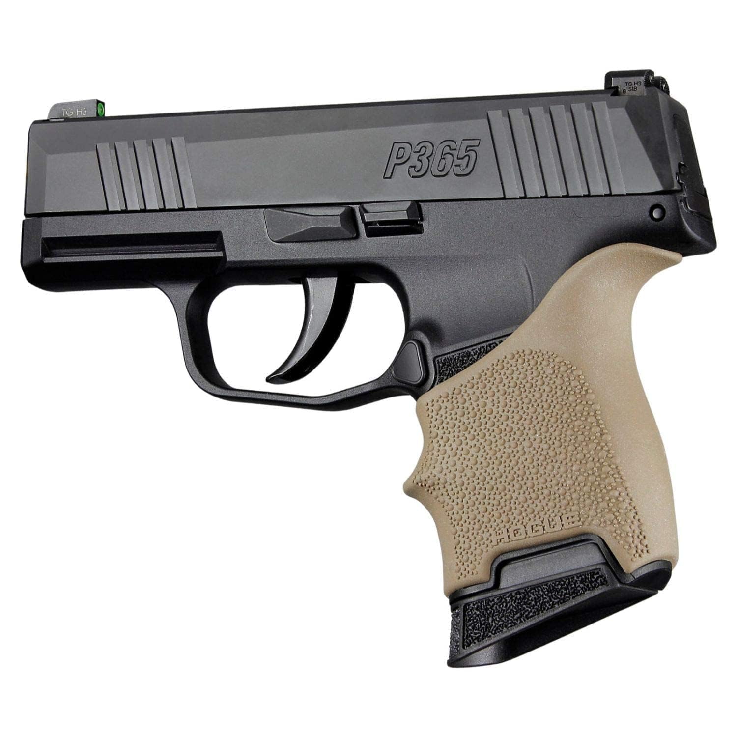 Hogue Handall Beavertail Rubber Grip Sleeve For Sig Sauer P365, Fde - Flat Dark Earth - 18703