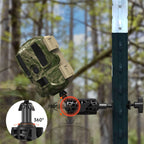 ORIPIK T-Post Trail Camera Mount - 360 Degrees Adjustable Game Camera Holder, Hunting, Easy Installation & Compact Sturdy 2 Pack