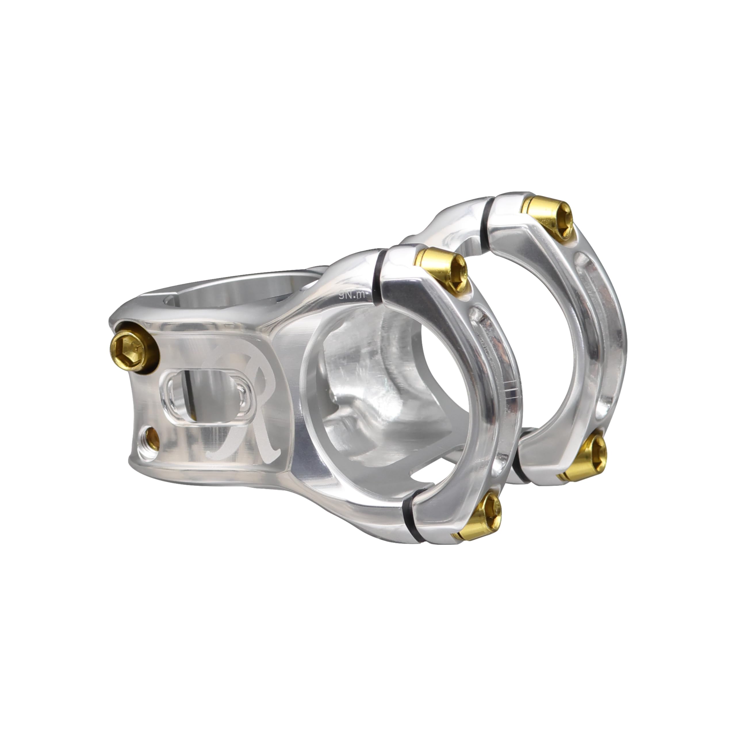 Spank X Rainier Split 35 Stem, 40Mm Silver, W/Gold Cap, 2025 Edition