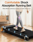 FUNRAY Versatile Walking Pad with Incline - Dual-Sided Under Desk Treadmill with Foot Massage,Portable Compact Treadmills with 3