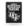 Rico Industries NCAA Central Florida Knights Metal Parking Sign 8.5 x 11 Carbon Fiber Metal Parking Sign - Great for Man Cave, B