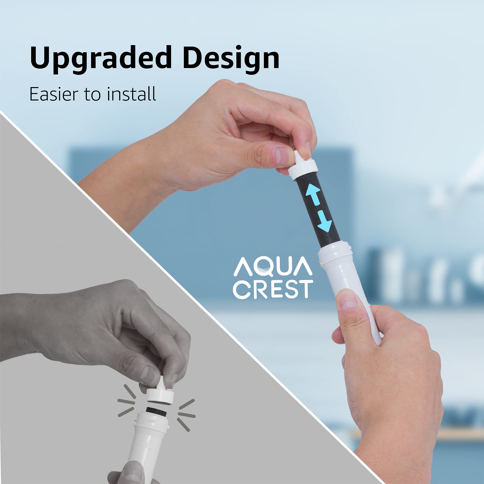 Aqua Crest Water Bottle Filter, Replacement For Brita Bb06, Brita Hard Sided, Stainless Steel And Plastic Bottle Filter, 4 Count
