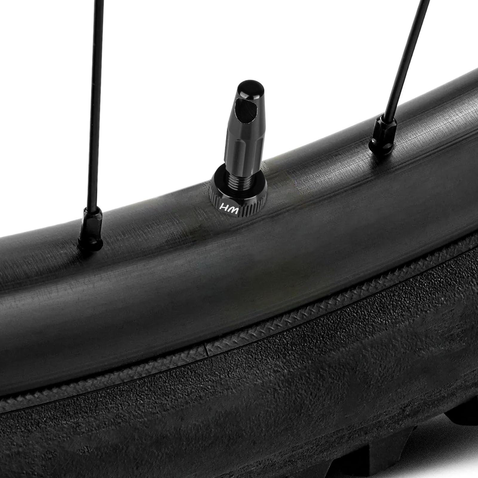 Hakula Matata Tubeless Presta Valve Stem 48 Mm, Super Light Alloy Tubeless Tire Valve Stems With Caps Integrated Core Removal To