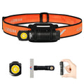 ACEBEAM H16 650 High Lumens Rechargeable Led Headlamp, EDC AA Right Angle Flashlight, Pocket Mini Small Flashlight with Clip, 51