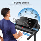 THERUN Running Treadmill with Incline, Foldable Treadmills, Manual Incline Adjustment, 3.0HP Treadmill for Indoor Fitness Workou