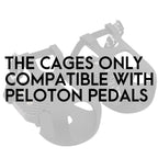 Cyclingdeal Bike Bicycle Toe Clips Cage Only - Compatible With Peloton Bike & Bike+ Pedals Adapters - Convert Look Delta Pedals