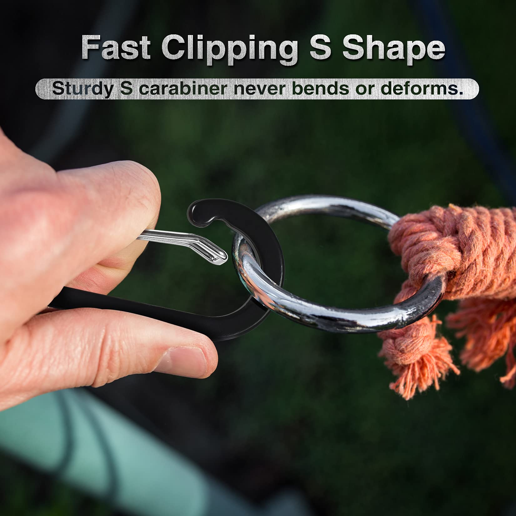 Tytdouter 10 Pcs Mini Carabiner Clips With Key Rings Aluminum D Shape Locking Carabine Keychain For Camping Traveling Hiking Key