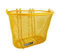 Basket with Hooks, Front, Removable, Wire mesh Small, Kids Bicycle Basket (Yellow/Orange)