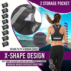 Aduro Sport Adjustable Weighted Vest Workout Equipment, 26Lbs-46Lbs Body Weight Vest For Men, Women, Kids