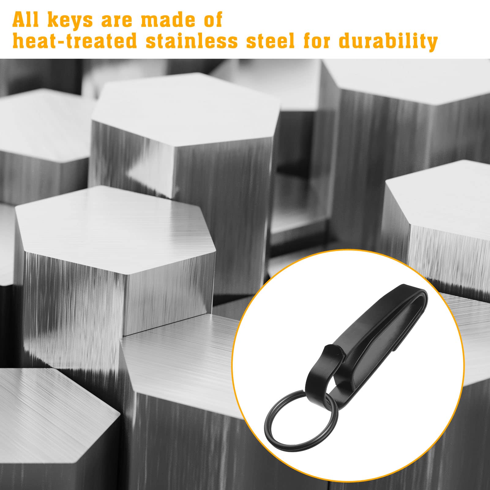 Jotovo Tactical Stealth Key Ring Holder Special For Police And Fire Agencies Duty Belt, Double Side Quick Release Key Holder Wit