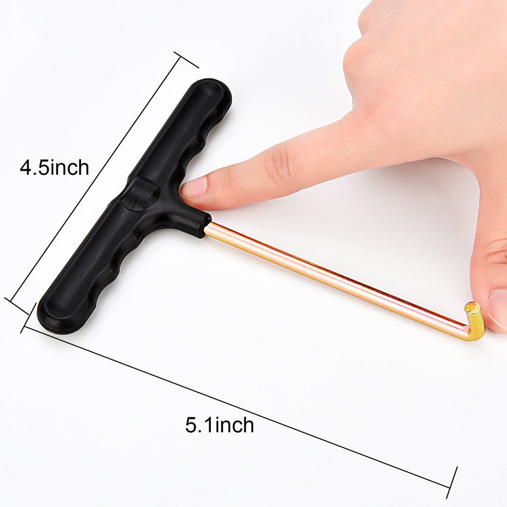 Tecunite 2 Pack Trampoline Spring Pull Tool Adjustment T-Hook Spring Pull Kit
