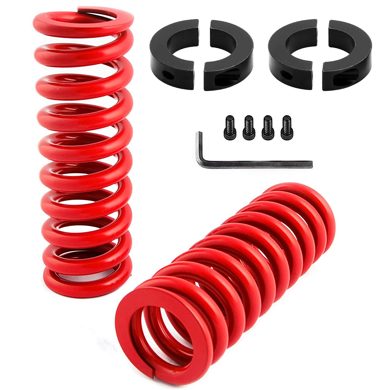 Mosnai Golf Cart Springs For Yamaha G14, G16, G19, G20, G22, G29 Golf Cart Heavy Duty Rear Springs(2Pcs Red)