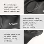 Swim Cap, Firesara Original Undated Swimming Cap 3D Ergonomic Design Comfortable Durable Ear Protection For Women Kids Adults Me