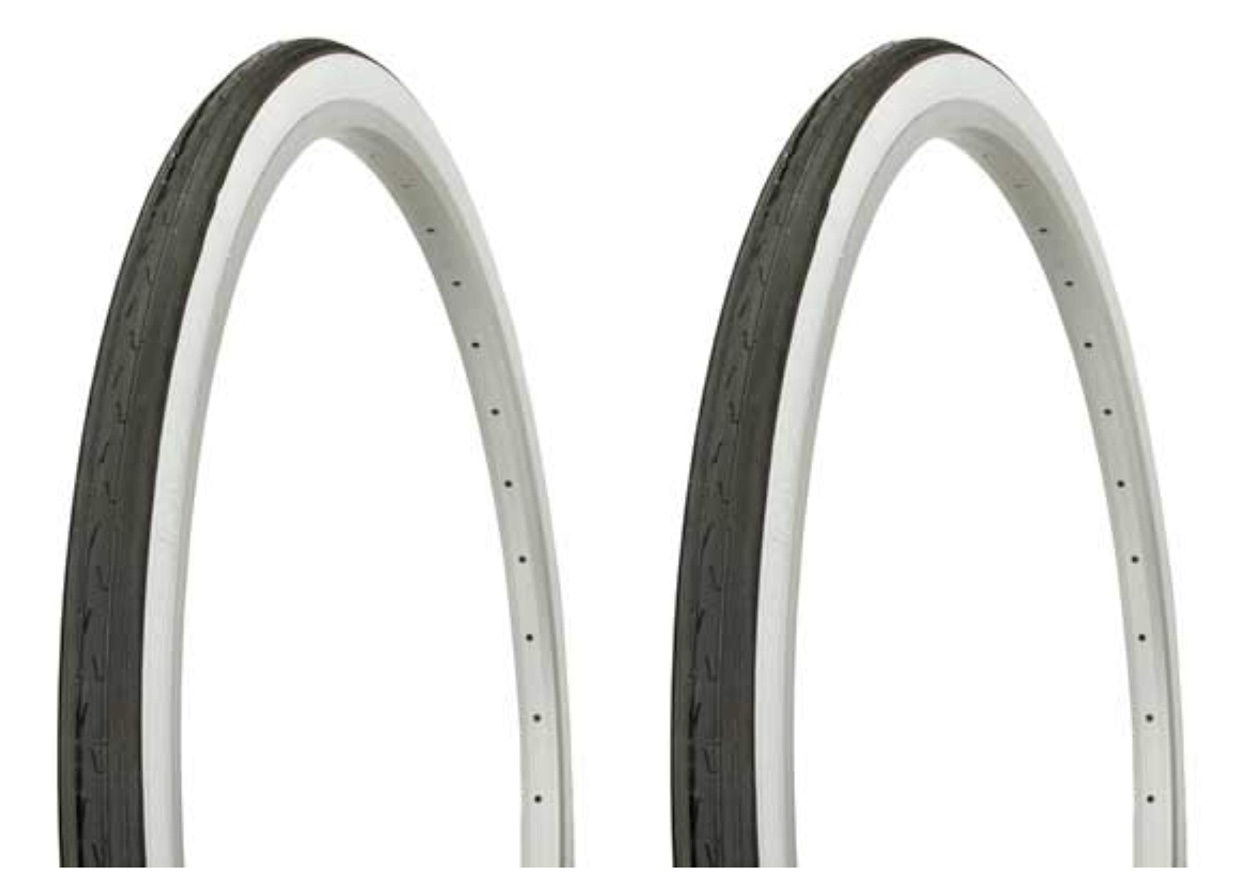 Tire Set. 2 Tires. Two Tires Duro 26  x 1 3/8  Black/White Side Wall, Cruiser Bike Tires, Chopper Bike Wheel, Mountain Bike Tire