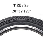 Hycline Bike Tire,20X2.125-Inch Folding Replacement Tire For Mtb Mountain Bicycle-Black