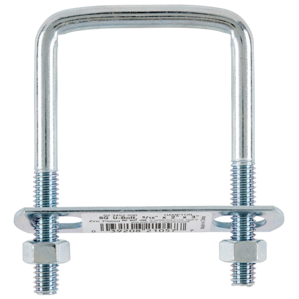 Bolt U Sq5/16''''X2''''X3'''' (Pack Of 10)
