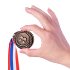Favide 48 Pieces Gold Silver Bronze Award Medals-Winner Medals Gold Silver Bronze Prizes For Competitions, Party,Olympic Style,
