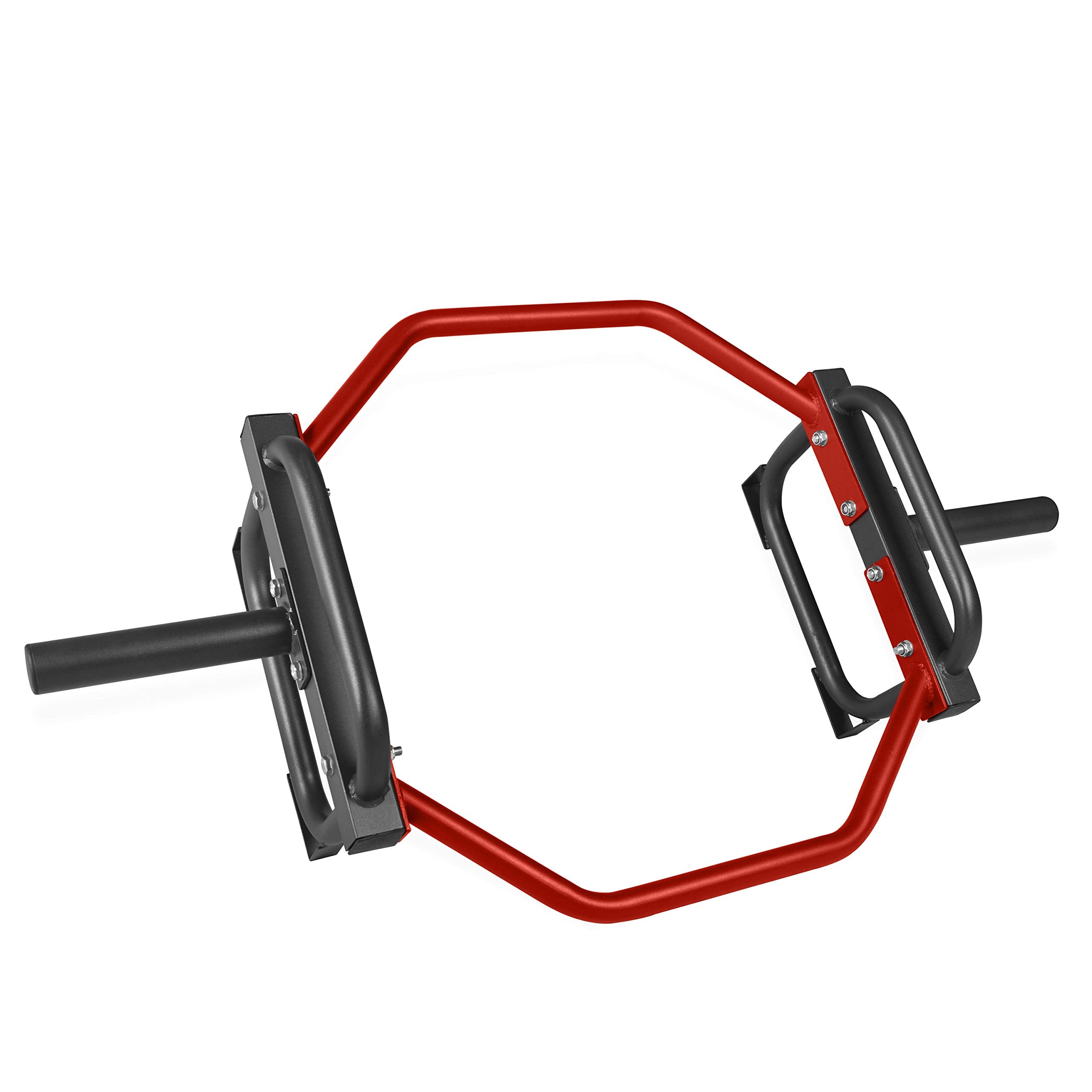 CAP Barbell Olympic Trap Bar, Hex Bar, Shrug Bar, Deadlift Bar, Red , 50