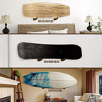 Yes4All Wooden Surfboard Wall Mount, Surfboard Holder/Paddle Board Wall Mount, Paddle Board Wall Rack For Storage, Display And D
