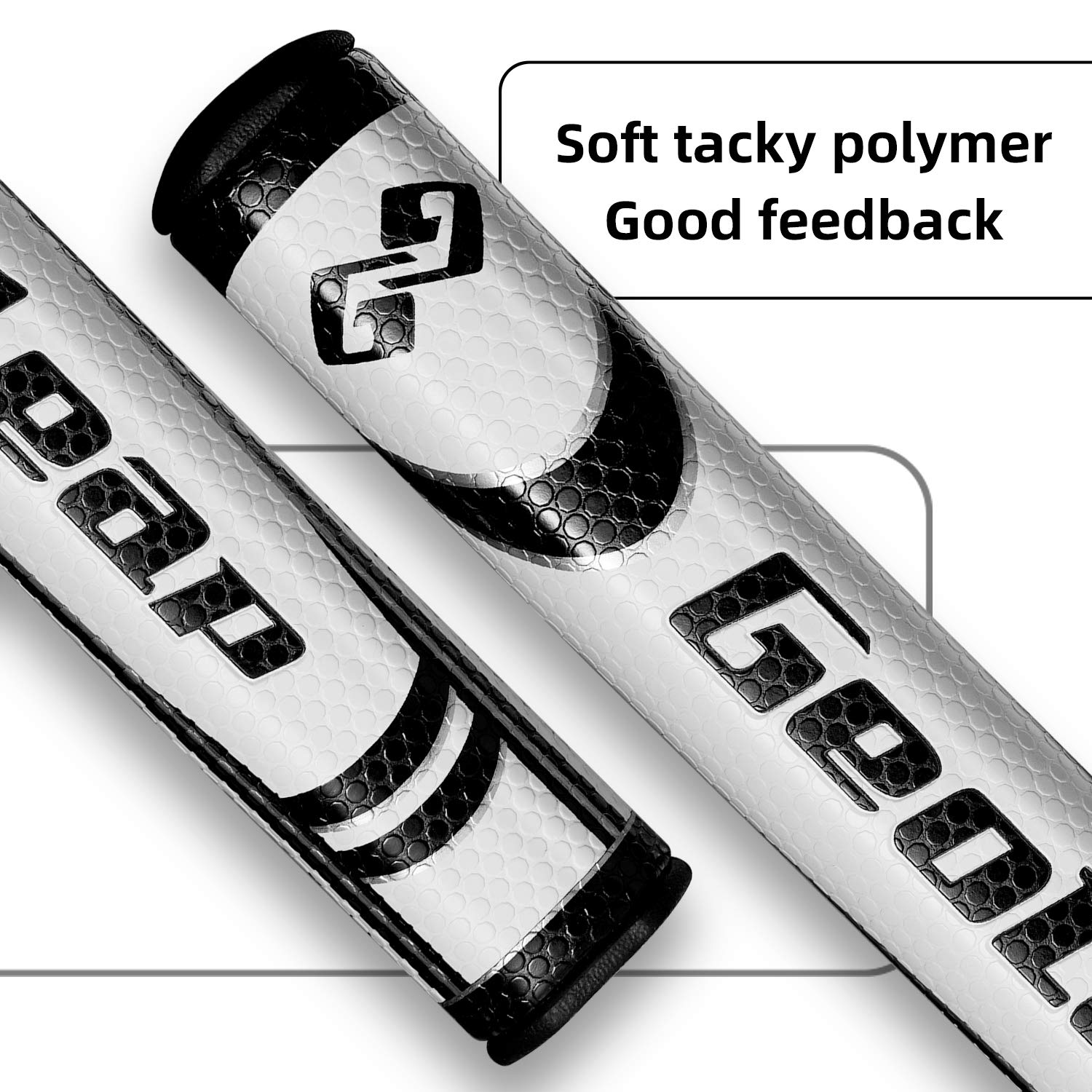 Geoleap Putter Grip- Soft Polyurethane Material,Round Shape, Light Weight Golf Grips,4 Colors And 4 Sizes To Choose.. (Red, Over