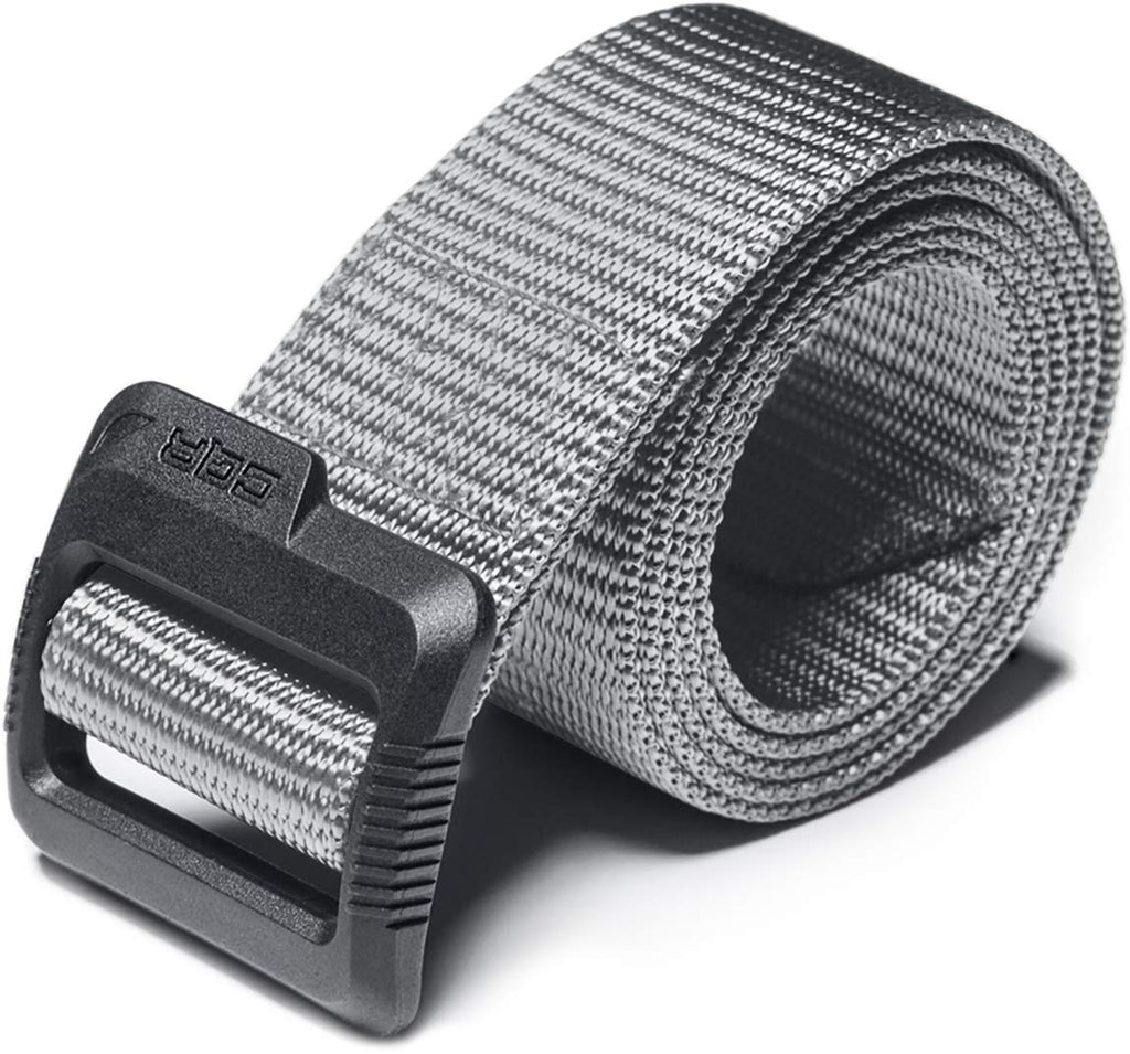 Cqr Tactical Belt, Military Style Heavy Duty Belt, Webbing Edc Quick-Release Buckle, Plastic Flip Tab Grey, Small