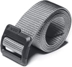 Cqr Tactical Belt, Military Style Heavy Duty Belt, Webbing Edc Quick-Release Buckle, Plastic Flip Tab Grey, Small
