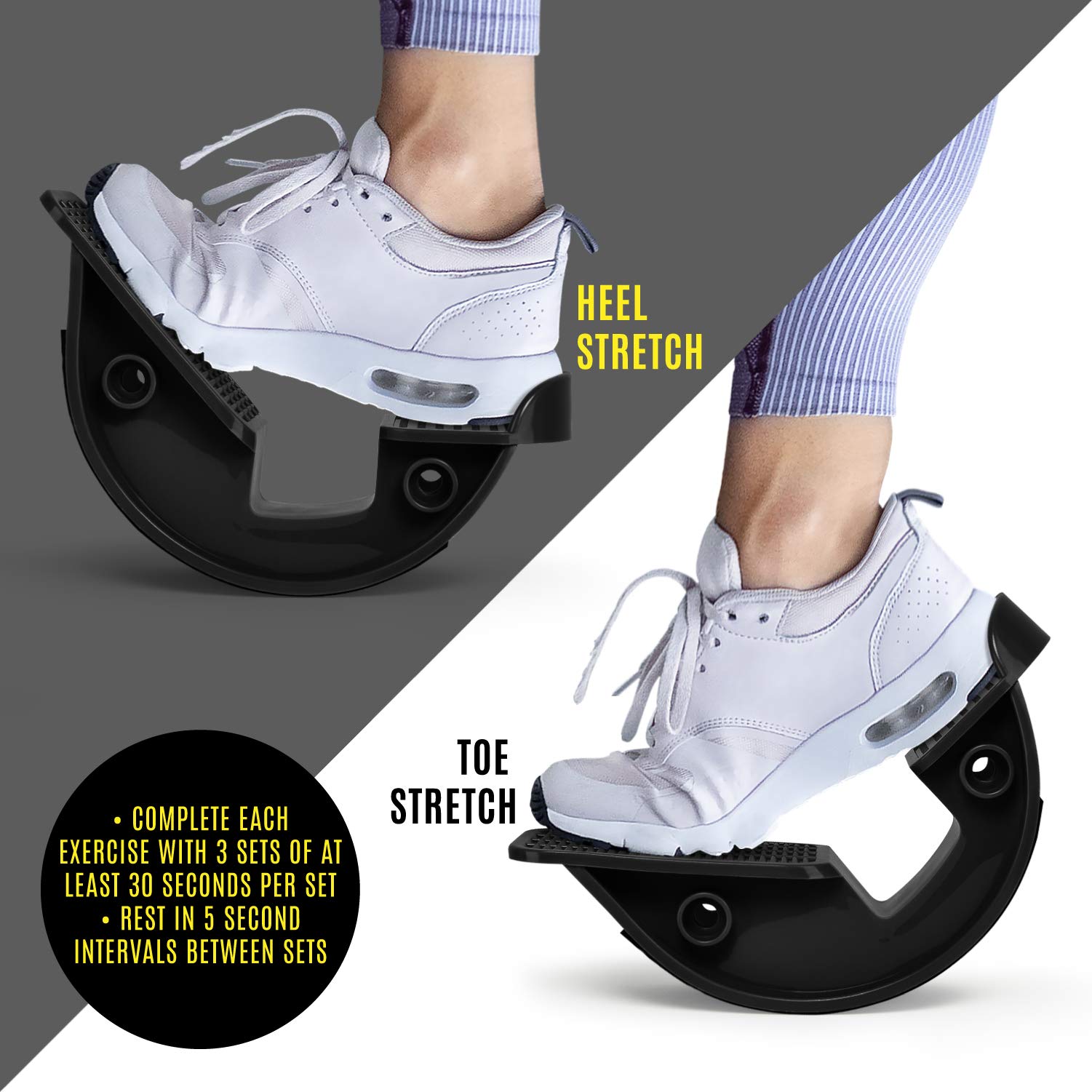 Yes4All Foot Rocker - Flexibility Calf Stretcher With Multi-Options Available And Ergonomic Design For Home Exercise, Squats, An