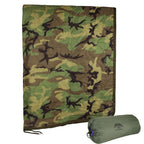 Woodland Camo Military Gear Blanket Army Poncho Liner Woobie Emergency Blanket With Woodland Design - Nylon Military Surplus Col