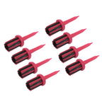 Patikil Golf Tee Brush Top 2 Inch, 12 Pack Unbreakable Plastic Golfing Tees Low Friction Resistance For Men And Women, Red