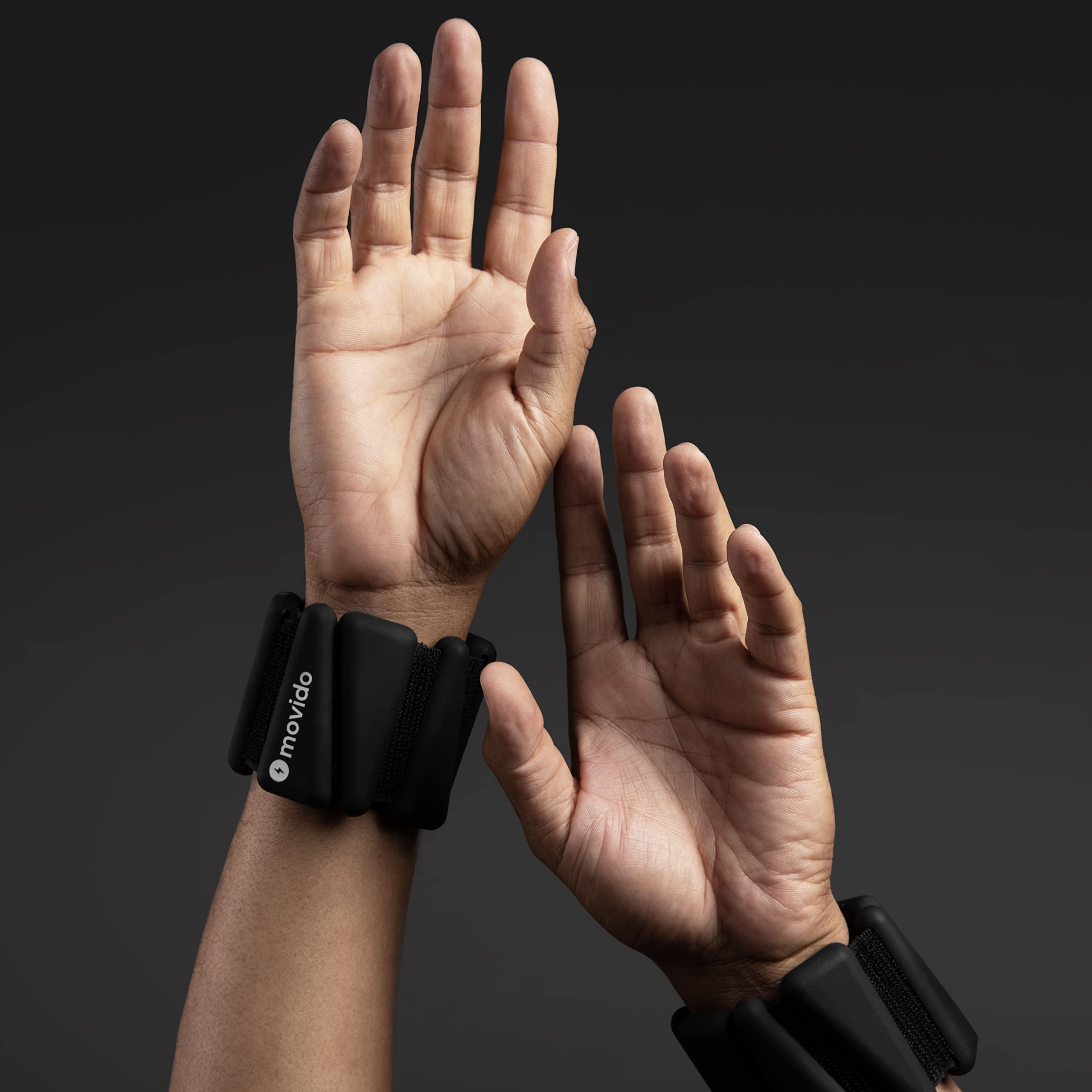 Movido Wearable Wrist & Ankle Weights - 1 Lb Each (2 Per Set) | Compact Workout Weights For Women & Men | Perfect For Yoga, Walk