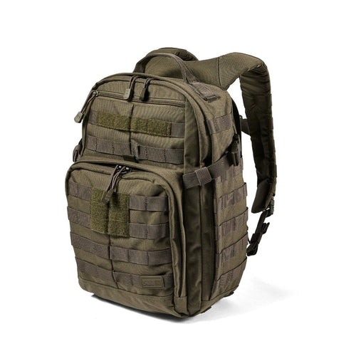 5.11 Tactical Backpack, RUSH 12 2.0 Military Survival Molle Back Pack with Laptop Compartment, Small, 24L, Ranger Green, Style 5